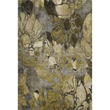 10' X 14' Brown Beige And Gold Abstract Distressed Washable Area Rug With UV Protection - HomeRoots - Flyclothing LLC