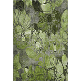 8' X 10' Fern Green And Gray Abstract Distressed Washable Area Rug With UV Protection - HomeRoots - Flyclothing LLC