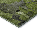 8' X 10' Fern Green And Gray Abstract Distressed Washable Area Rug With UV Protection - HomeRoots - Flyclothing LLC