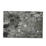 3' X 5' Gray And Ivory Abstract Distressed Washable Area Rug With UV Protection - HomeRoots - Flyclothing LLC