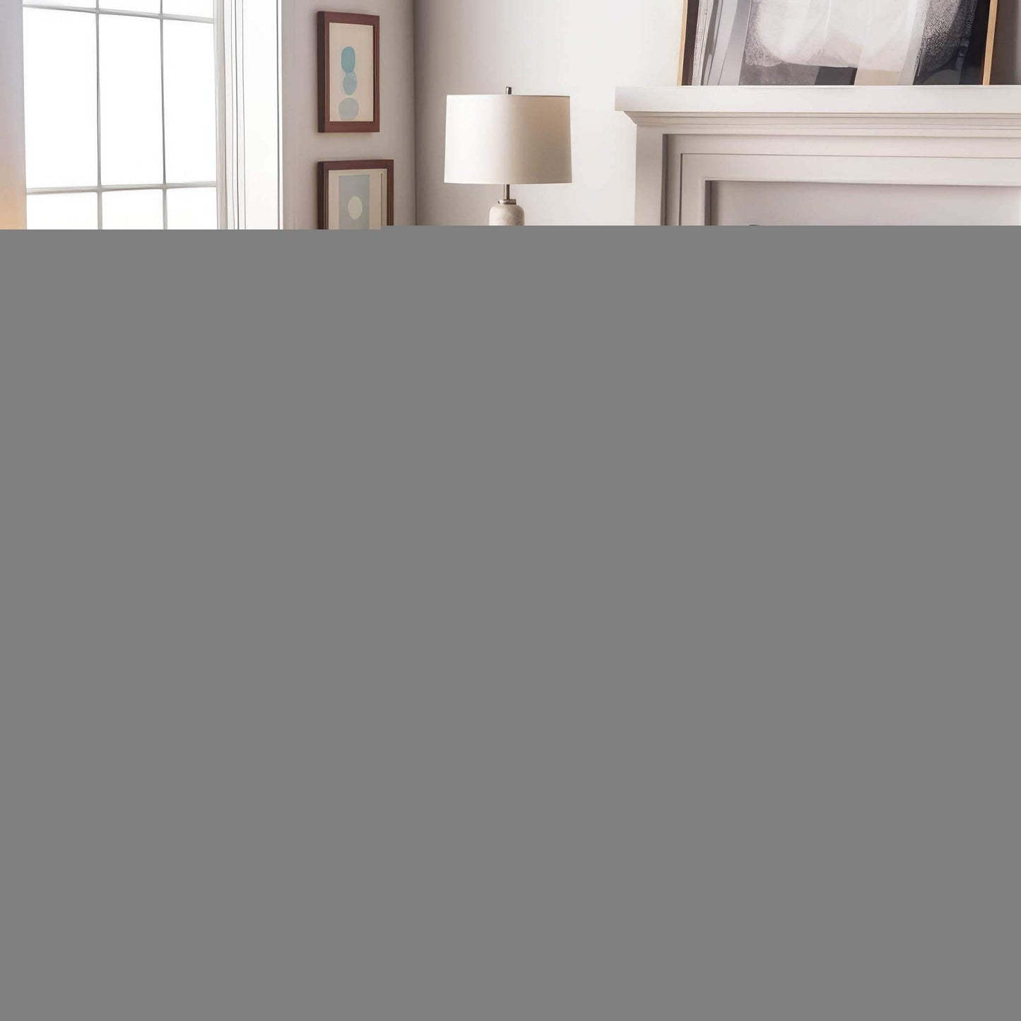 3' X 5' Gray And Ivory Abstract Distressed Washable Area Rug With UV Protection - HomeRoots - Flyclothing LLC