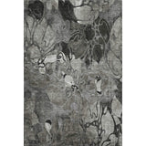 5' X 8' Gray And Ivory Abstract Distressed Washable Area Rug With UV Protection - HomeRoots - Flyclothing LLC