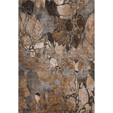 9' X 12' Rust And Gray Abstract Distressed Washable Area Rug With UV Protection - HomeRoots - Flyclothing LLC