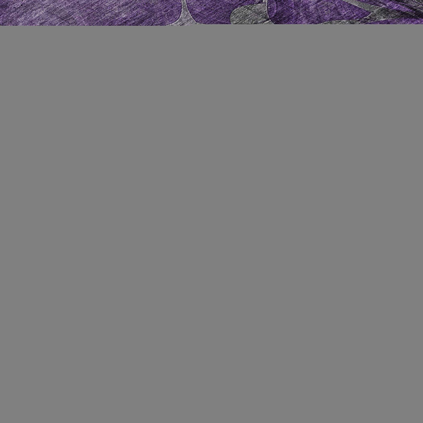 3' X 5' Purple And Ivory Abstract Distressed Washable Area Rug With UV Protection - HomeRoots - Flyclothing LLC