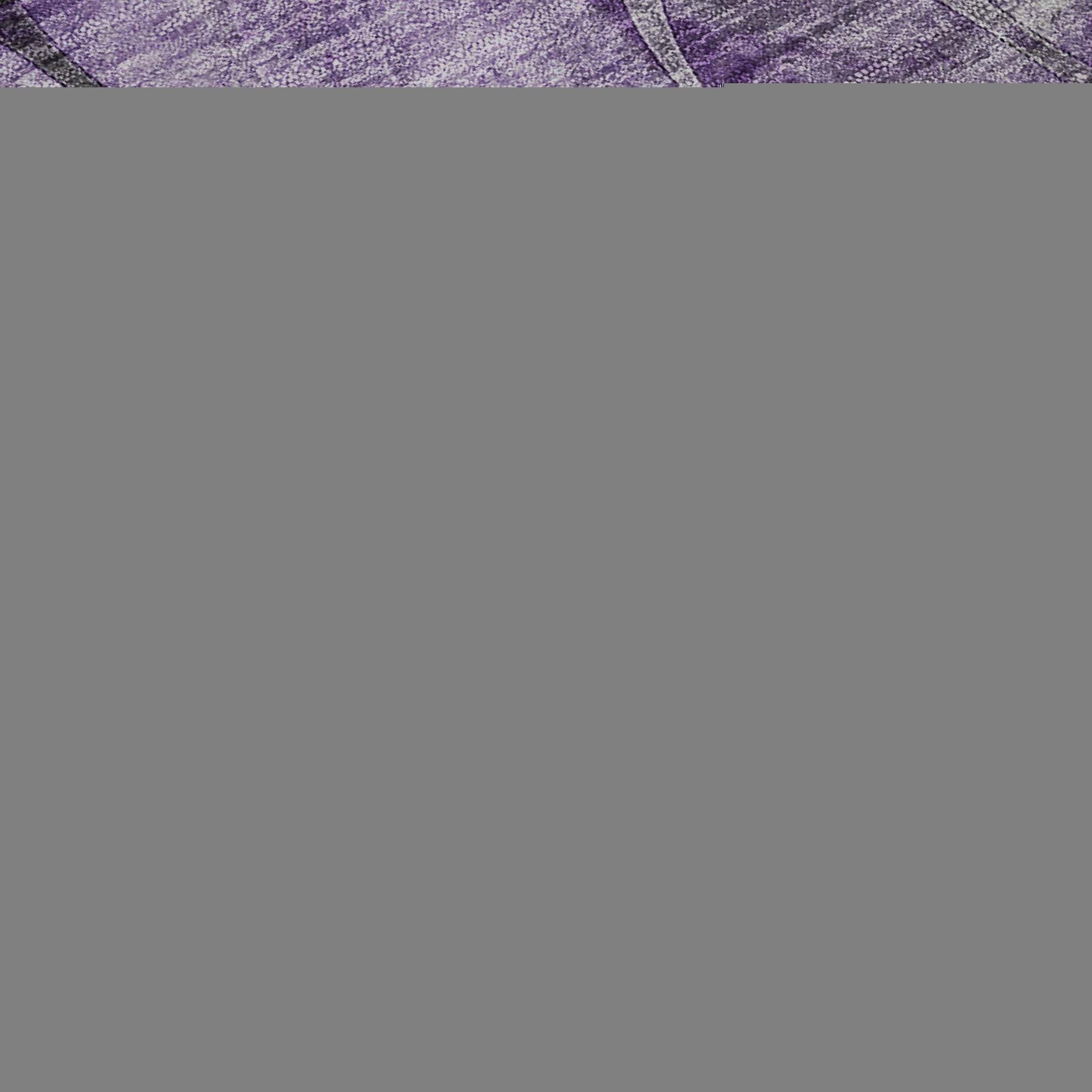 10' X 14' Purple And Ivory Abstract Distressed Washable Area Rug With UV Protection - HomeRoots - Flyclothing LLC