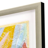 Vibrant Green And Yellow Modern Floral Giclee Silver Framed Wall Art - Homeroots - Flyclothing LLC