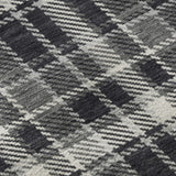 8' X 10' Black And Ivory Plaid Washable Area Rug With UV Protection - HomeRoots - Flyclothing LLC
