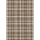 3' X 5' Chocolate And Ivory Plaid Washable Area Rug With UV Protection - HomeRoots - Flyclothing LLC