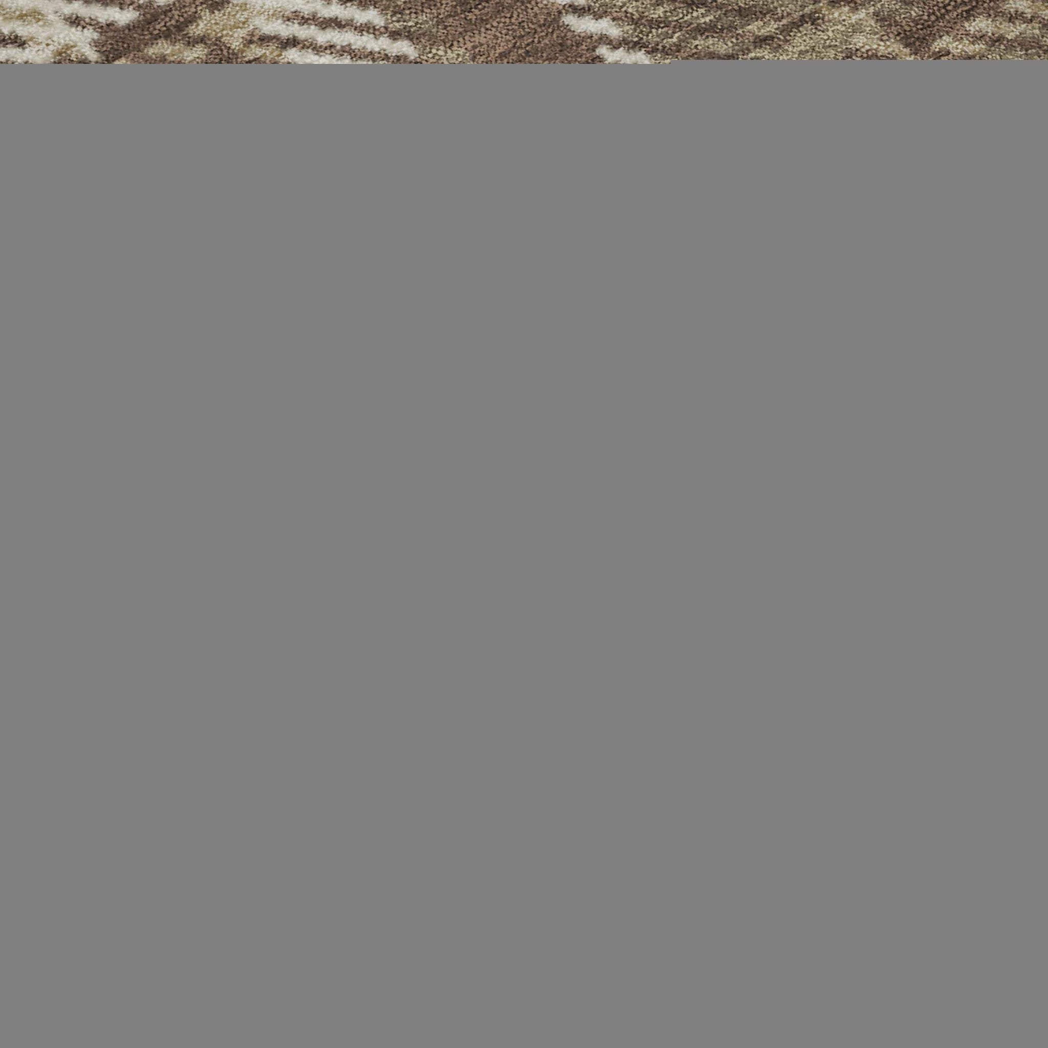 3' X 5' Chocolate And Ivory Plaid Washable Area Rug With UV Protection - HomeRoots - Flyclothing LLC