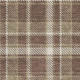 3' X 5' Chocolate And Ivory Plaid Washable Area Rug With UV Protection - HomeRoots - Flyclothing LLC