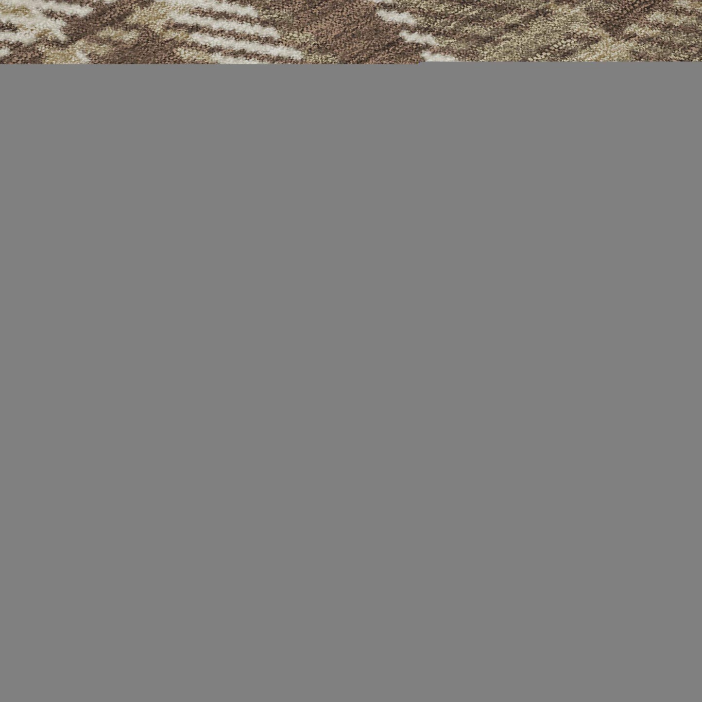 8' X 10' Chocolate And Ivory Plaid Washable Area Rug With UV Protection - HomeRoots - Flyclothing LLC