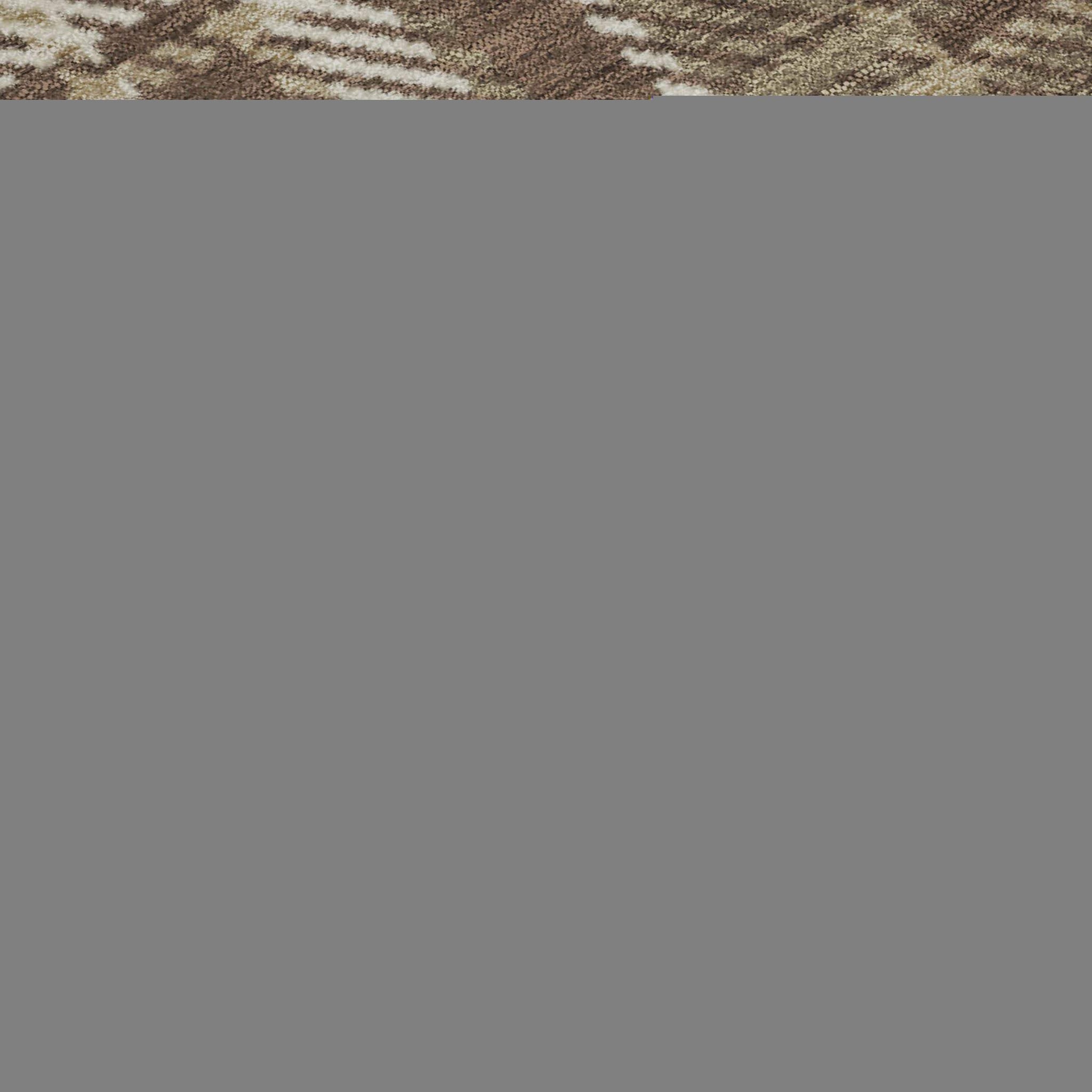 8' X 10' Chocolate And Ivory Plaid Washable Area Rug With UV Protection - HomeRoots - Flyclothing LLC