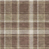 10' X 14' Chocolate And Ivory Plaid Washable Area Rug With UV Protection - HomeRoots - Flyclothing LLC