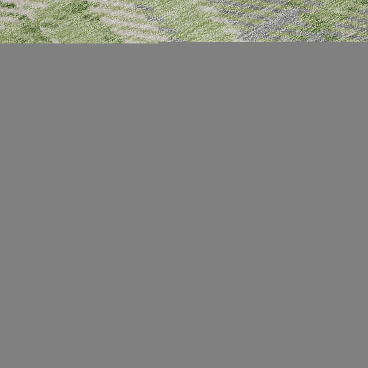 8' X 10' Green And Gray Plaid Washable Area Rug With UV Protection - HomeRoots - Flyclothing LLC