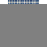 8' X 10' Navy Blue And Ivory Plaid Washable Area Rug With UV Protection - HomeRoots - Flyclothing LLC