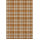 3' X 5' Rust And Ivory Plaid Washable Area Rug With UV Protection - HomeRoots - Flyclothing LLC