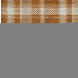 10' X 14' Rust And Ivory Plaid Washable Area Rug With UV Protection - HomeRoots - Flyclothing LLC