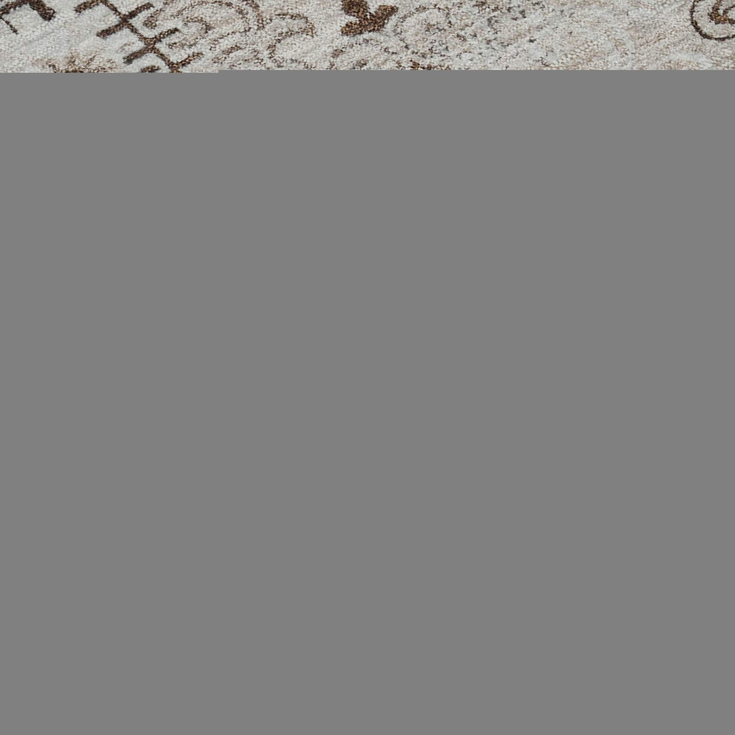 8' X 10' Beige And Ivory Patchwork Distressed Washable Area Rug With UV Protection - HomeRoots - Flyclothing LLC