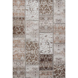10' X 14' Beige And Ivory Patchwork Distressed Washable Area Rug With UV Protection - HomeRoots - Flyclothing LLC