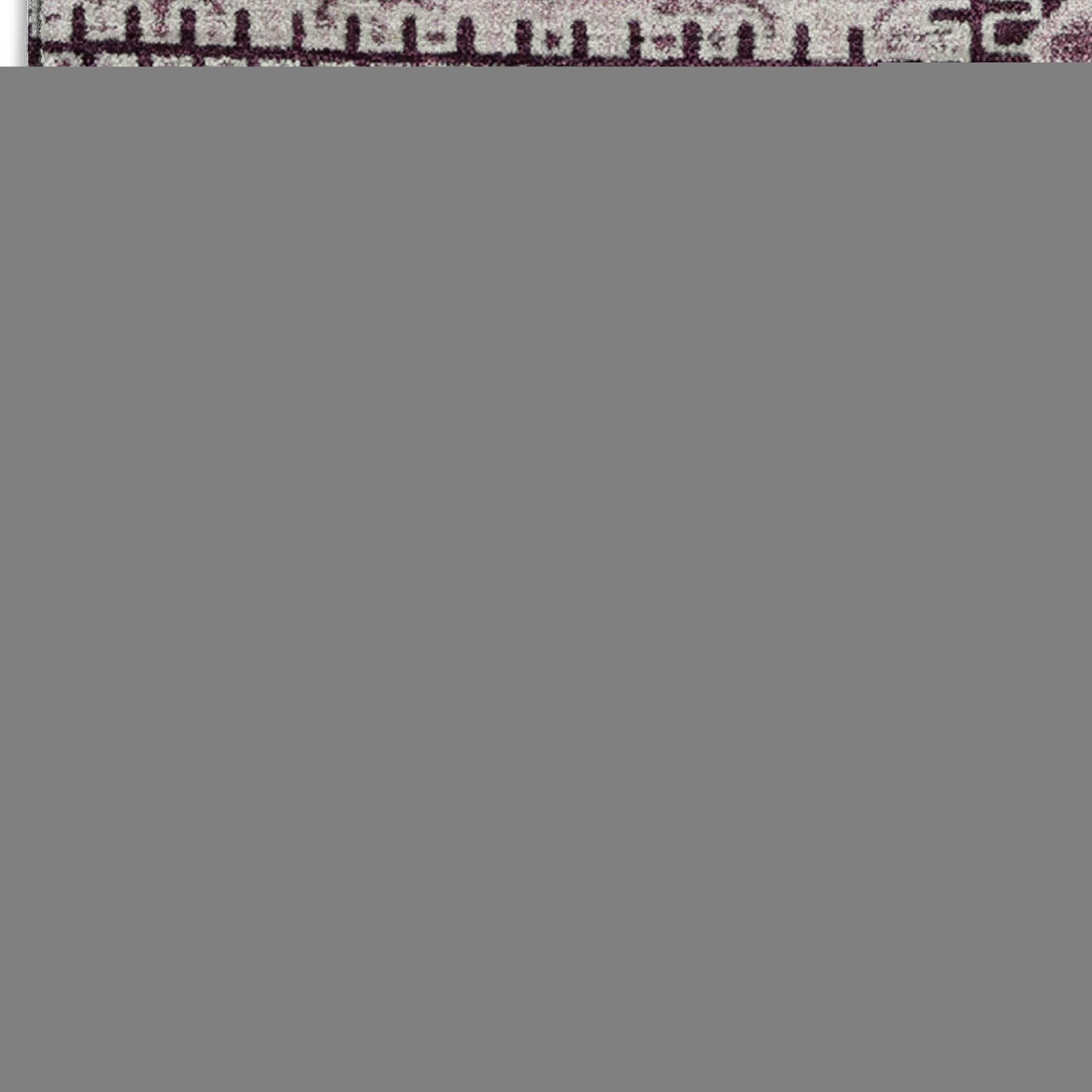 10' X 14' Burgundy And Ivory Patchwork Distressed Washable Area Rug With UV Protection - HomeRoots - Flyclothing LLC