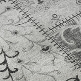 8' X 10' Gray And Ivory Patchwork Distressed Washable Area Rug With UV Protection - HomeRoots - Flyclothing LLC
