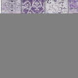 9' X 12' Purple And Ivory Patchwork Distressed Washable Area Rug With UV Protection - HomeRoots - Flyclothing LLC