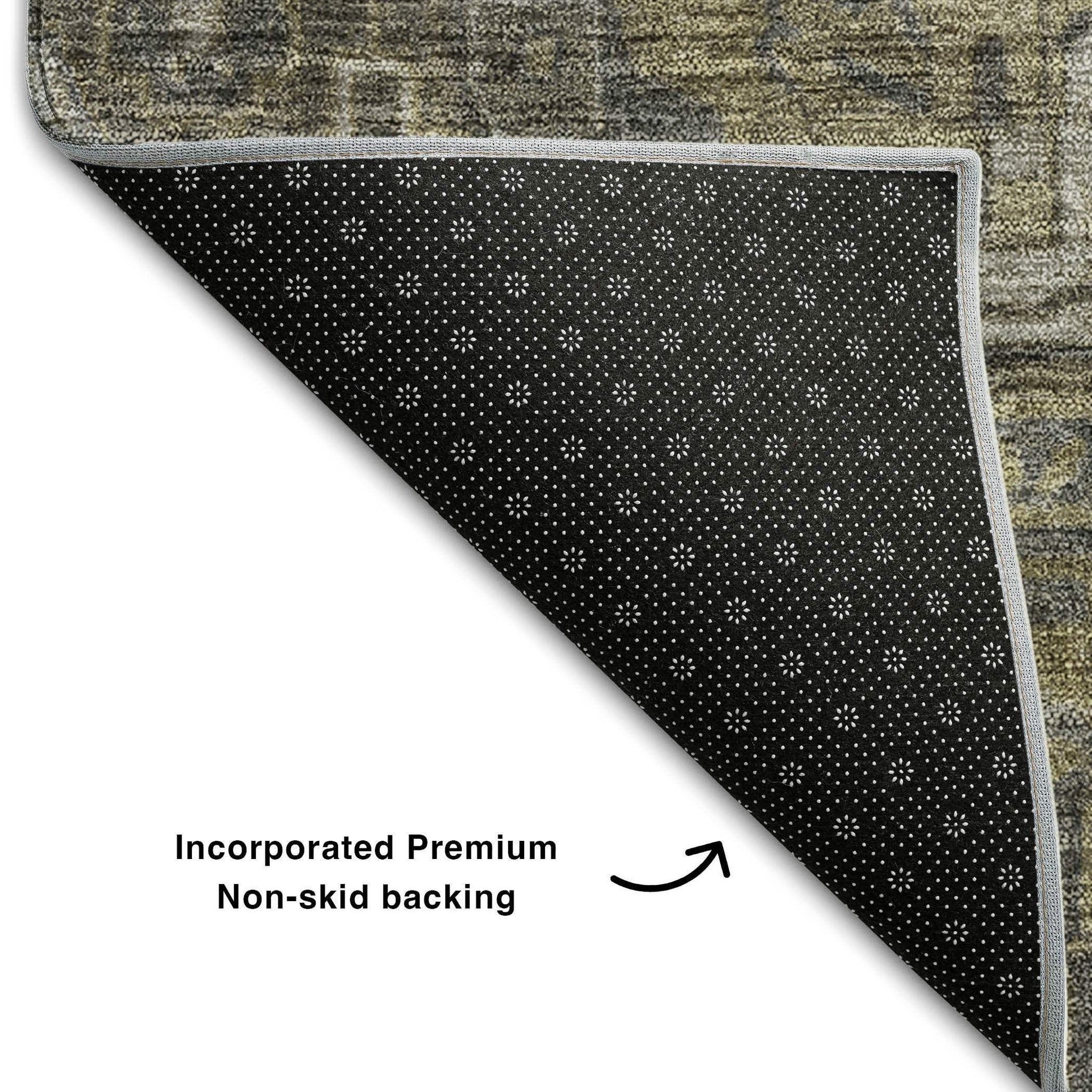 9' X 12' Chocolate And Gray Medallion Distressed Washable Area Rug With UV Protection - HomeRoots - Flyclothing LLC