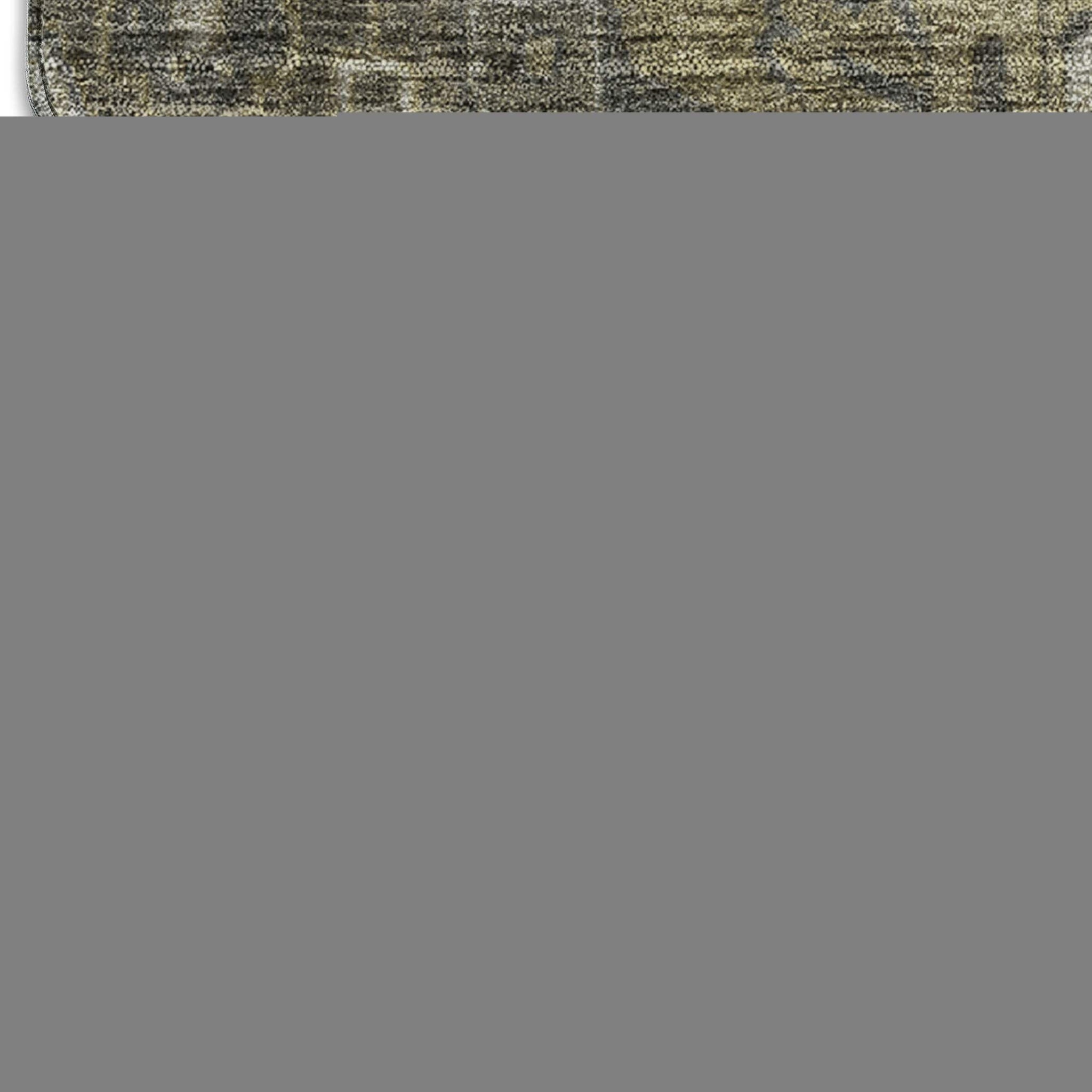 10' X 14' Chocolate And Gray Medallion Distressed Washable Area Rug With UV Protection - HomeRoots - Flyclothing LLC