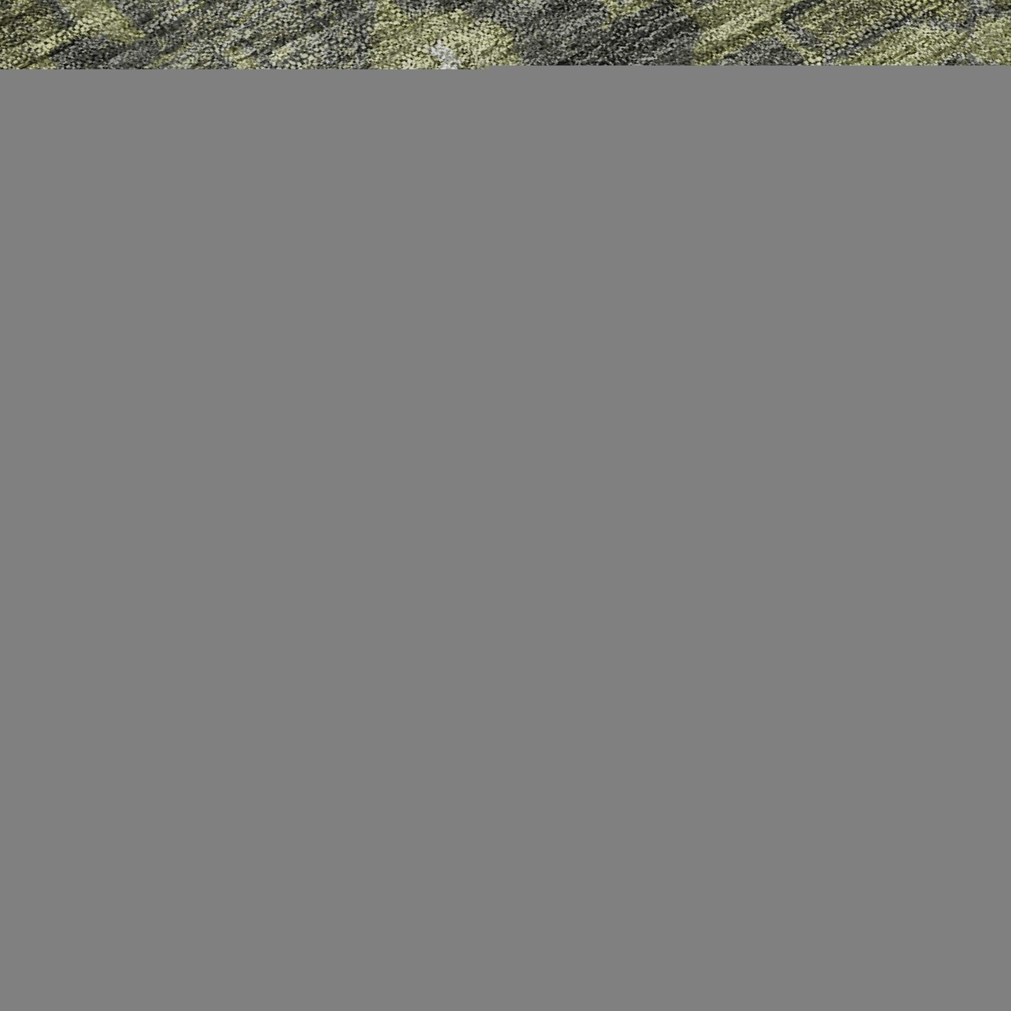 8' Green And Gray Medallion Distressed Washable Round Rug With UV Protection - HomeRoots - Flyclothing LLC