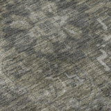 3' X 5' Coffee And Gray Medallion Distressed Washable Area Rug With UV Protection - HomeRoots - Flyclothing LLC