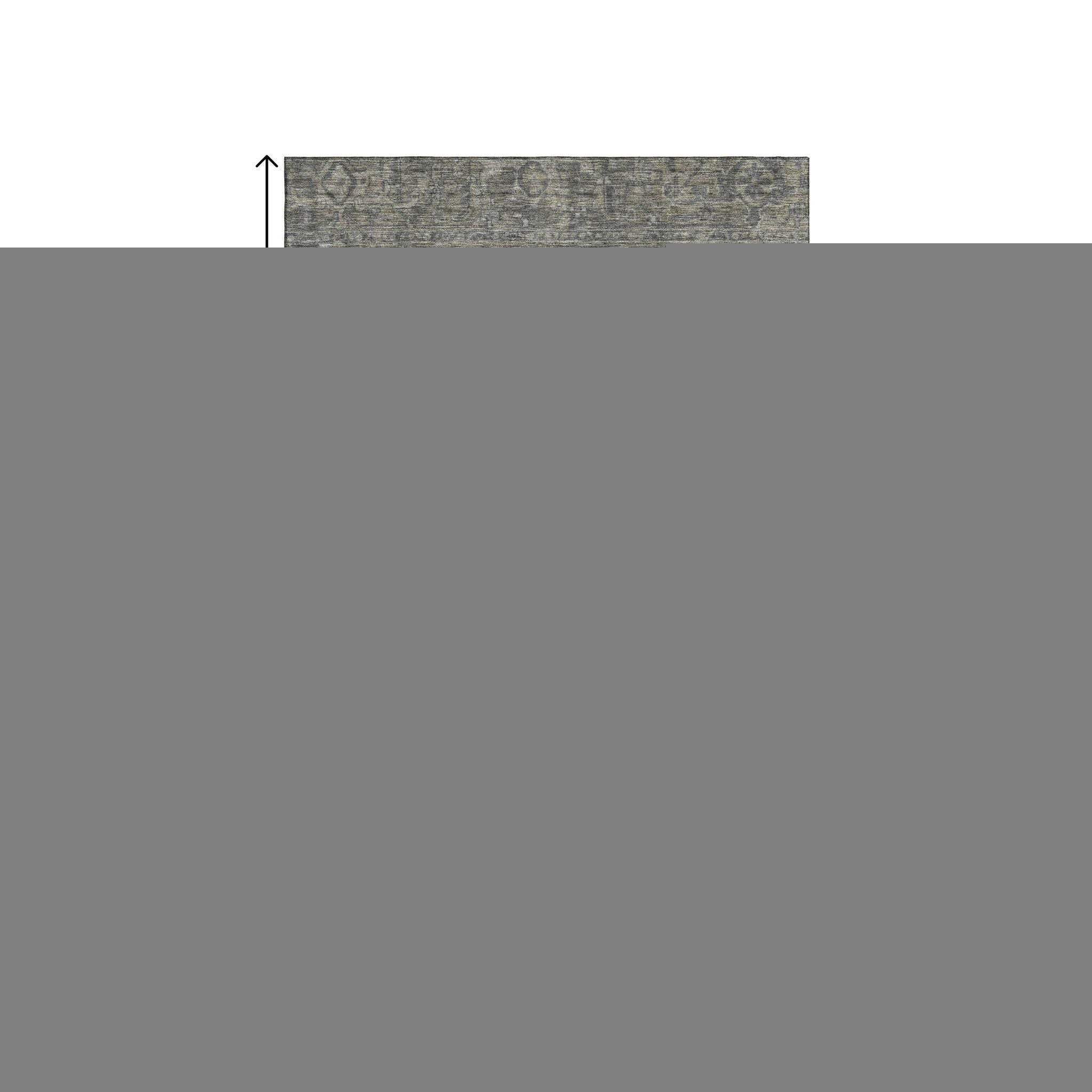8' X 10' Coffee And Gray Medallion Distressed Washable Area Rug With UV Protection - HomeRoots - Flyclothing LLC