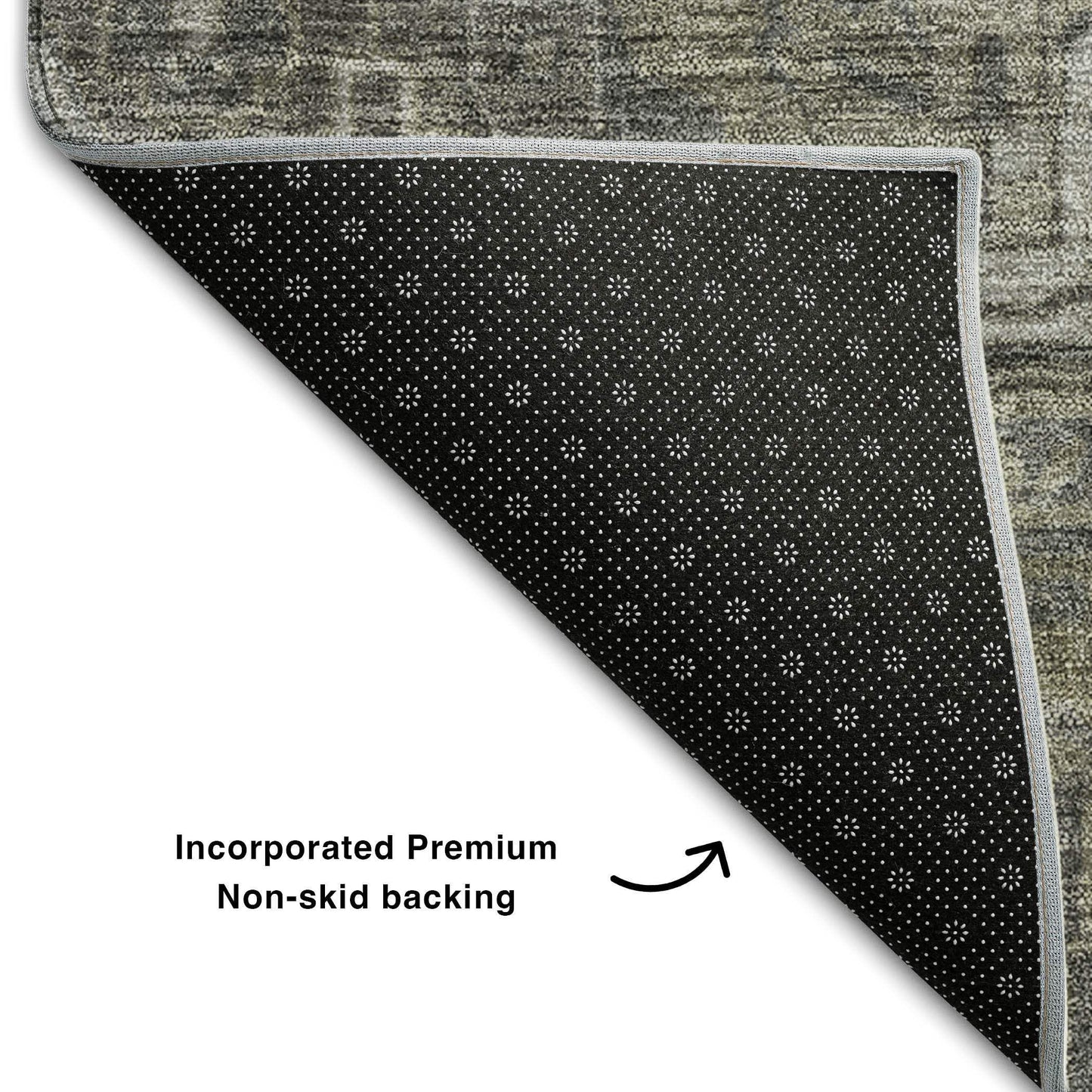 8' X 10' Coffee And Gray Medallion Distressed Washable Area Rug With UV Protection - HomeRoots - Flyclothing LLC