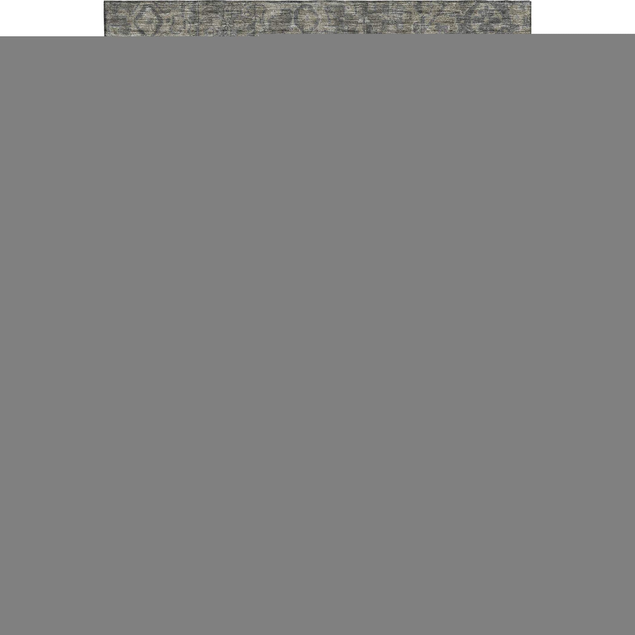 9' X 12' Coffee And Gray Medallion Distressed Washable Area Rug With UV Protection - HomeRoots - Flyclothing LLC