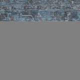 3' X 5' Navy Blue And Gray Medallion Distressed Washable Area Rug With UV Protection - HomeRoots - Flyclothing LLC