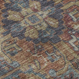 8' X 10' Red And Blue Medallion Distressed Washable Area Rug With UV Protection - HomeRoots - Flyclothing LLC