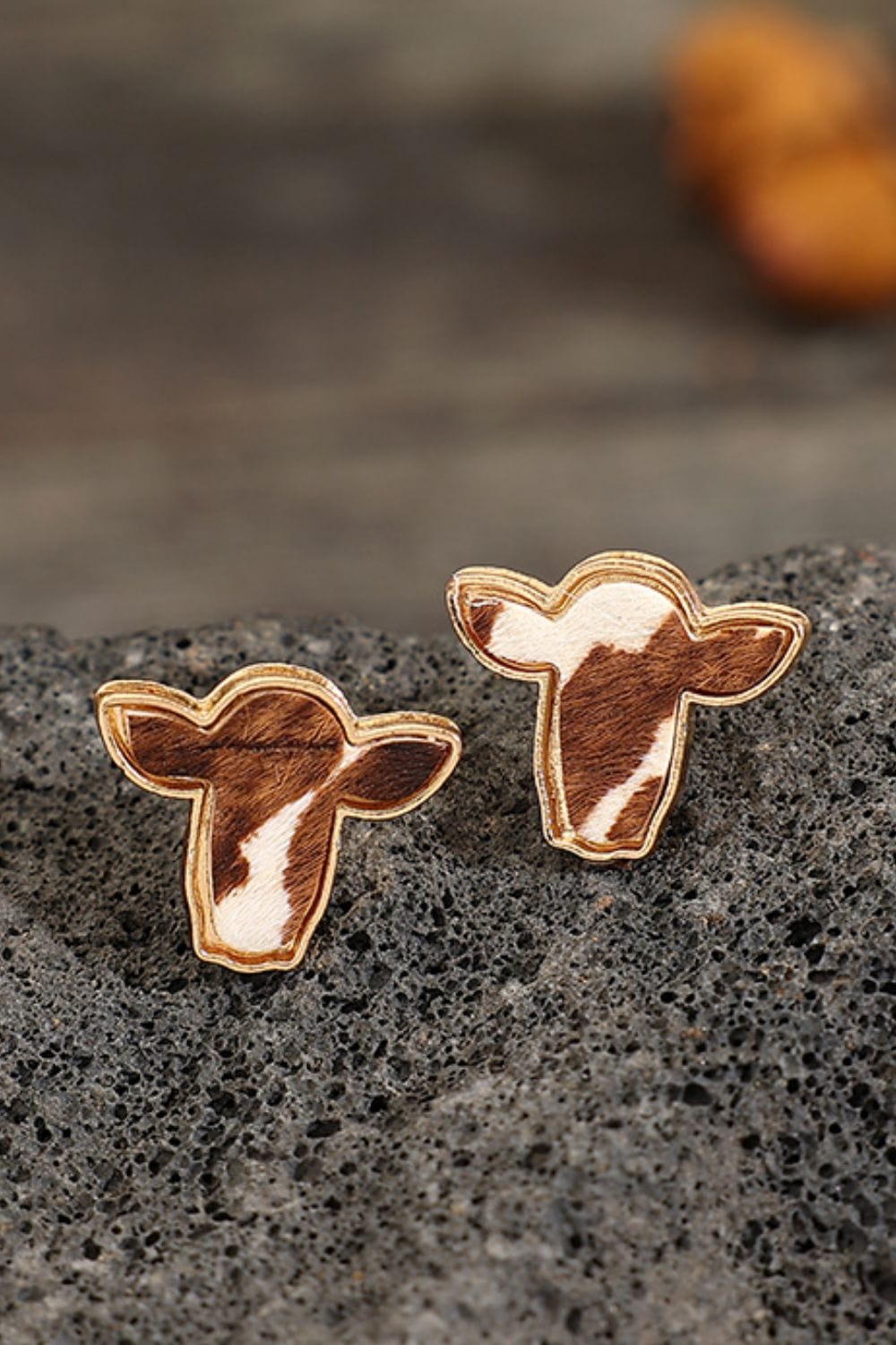 Bull Head Alloy Stud Earrings - Trendsi