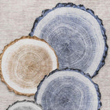 3' X 5' Beige Blue And Ivory Faux Bois Washable Area Rug With UV Protection - HomeRoots - Flyclothing LLC