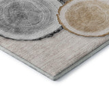 8' X 10' Beige Blue And Ivory Faux Bois Washable Area Rug With UV Protection - HomeRoots - Flyclothing LLC
