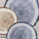 8' X 10' Beige Blue And Ivory Faux Bois Washable Area Rug With UV Protection - HomeRoots - Flyclothing LLC