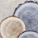 10' X 14' Beige Blue And Ivory Faux Bois Washable Area Rug With UV Protection - HomeRoots - Flyclothing LLC