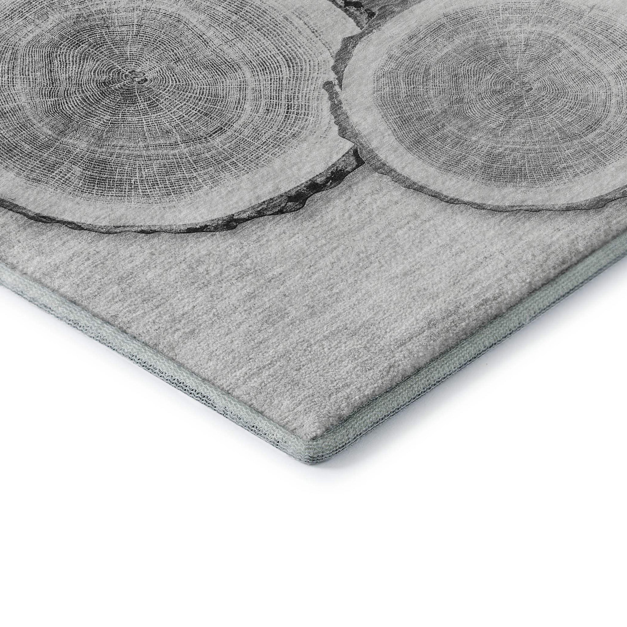 9' X 12' Gray And Ivory Faux Bois Washable Area Rug With UV Protection - HomeRoots - Flyclothing LLC