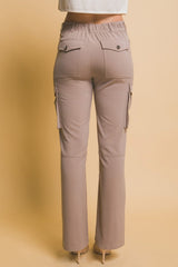Love Tree High Rise Cargo Pants with Pockets - Trendsi