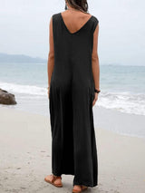 Full Size Wide Strap Jumpsuit with Pockets - Trendsi - Flyclothing LLC
