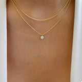 Double Layered Pendant Necklace - Trendsi - Flyclothing LLC