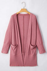 Open Front Long Sleeve Cover Up - Trendsi - Flyclothing LLC