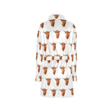 Baha Ranch Highland Cow Women's Western Bath Robe