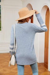 Round Neck Long Sleeve Top - Trendsi - Flyclothing LLC