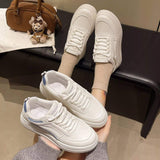 Classic Lace-Up Platform Sneakers - Trendsi - Flyclothing LLC