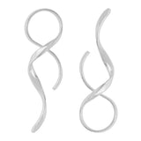 Alloy Spiral Drop Earrings - Trendsi - Flyclothing LLC