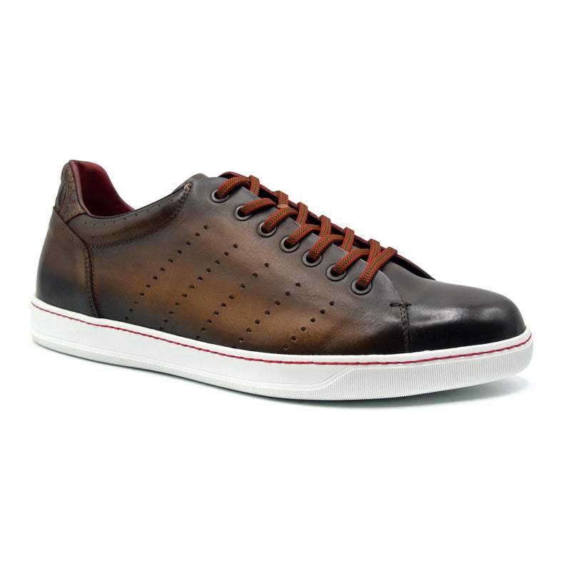 65-201-BRN RUSSO Burnished Italian Calfskin - Brown - Zelli Italia - Flyclothing LLC